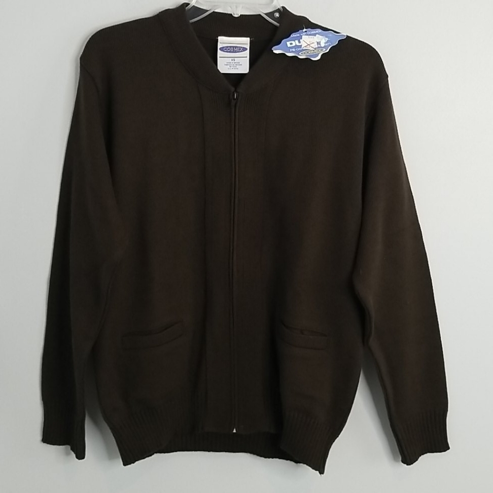 COBMEX Brown Zip Sweater Jacket XS